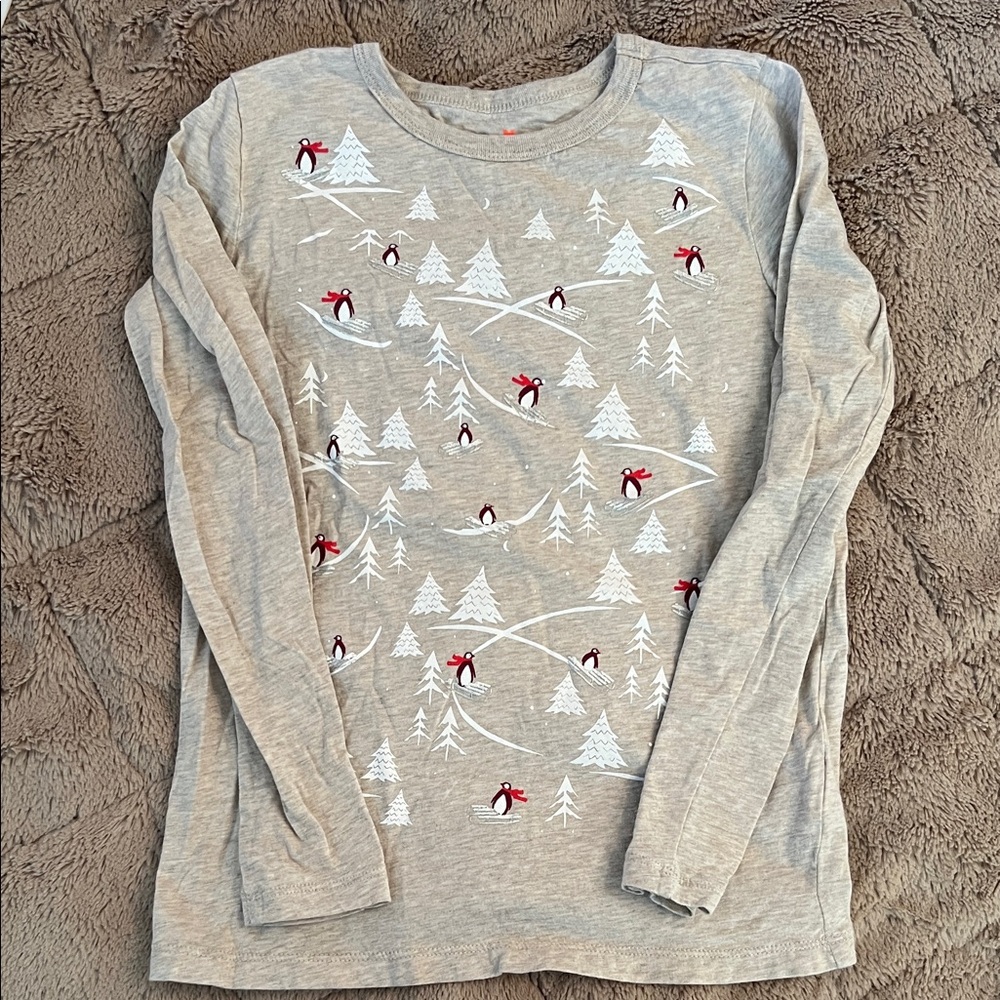 Crewcuts Gray Shirt with Red Heart Accent